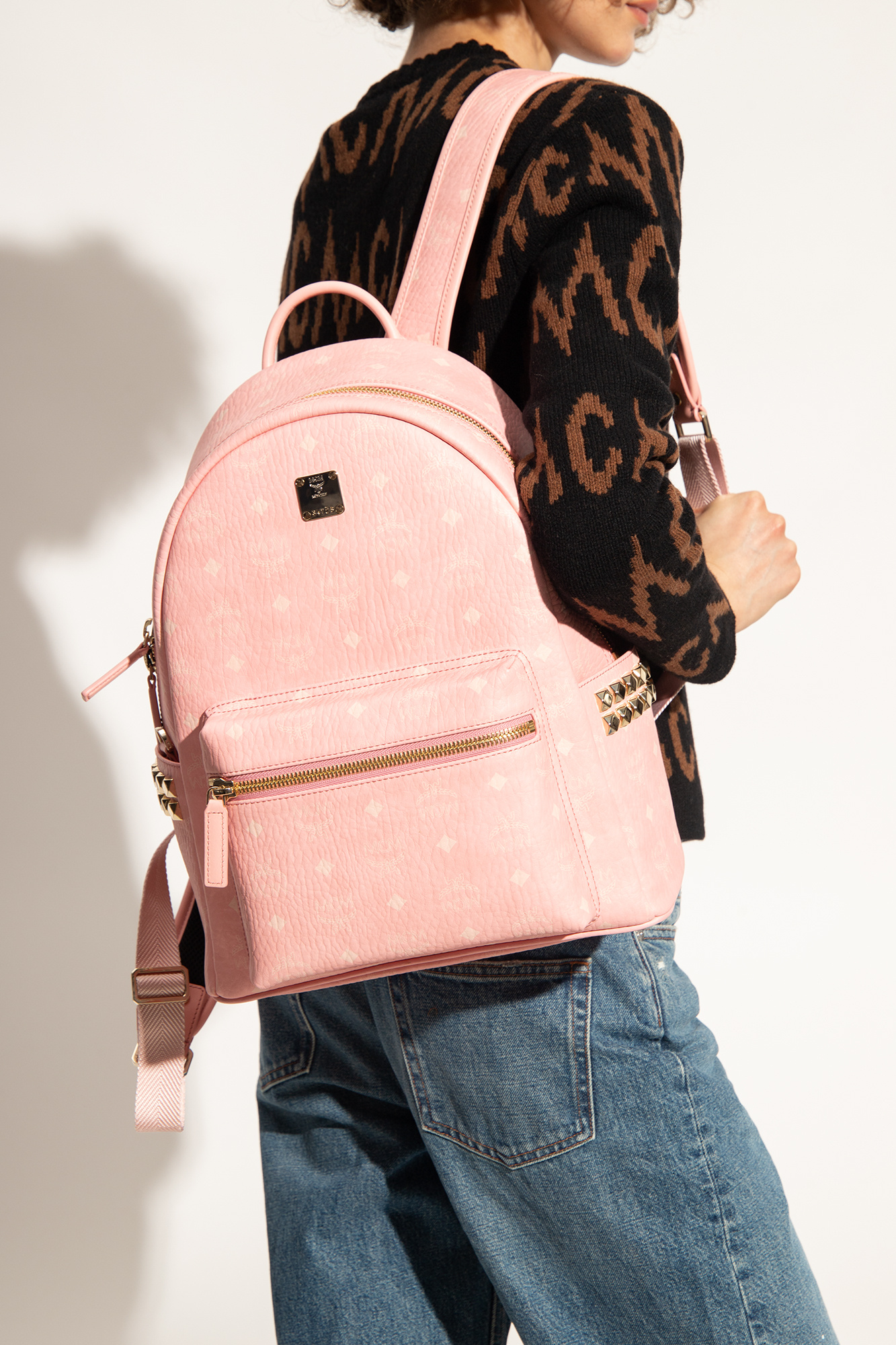 Mcm 2024 backpack pink